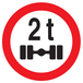 INTERDIT VEHICULES PESANT S/UN ESSIEU + DE 2 T. D.80mm TALIAPLAST - 724288