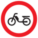 PANNEAU INTERDIT AUX CYCLOMOTEURS Ø80MM TALIAPLAST - 724292