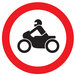 PANNEAU INTERDIT AUX MOTOS Ø80MM TALIAPLAST - 724293