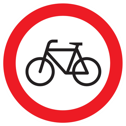 PANNEAU INTERDIT AUX VELOS Ø80MM TALIAPLAST - 724298