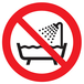 PANNEAU NE PAS UTILISER DANS UNE BAIGNOIRE / UNE DOUCHE D.80mm TALIAPLAST - 724307