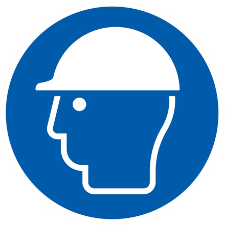 PANNEAU CASQUE DE PROTECTION OBLIGATOIRE Ø80MM TALIAPLAST - 724504