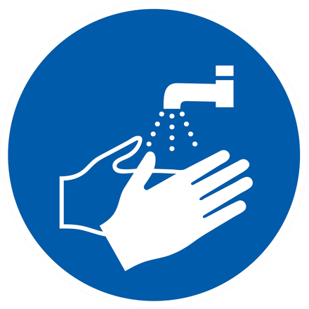 PANNEAU LAVAGE DES MAINS OBLIGATOIRE Ø80MM TALIAPLAST - 724538