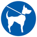 PANNEAU CHIEN EN LAISSE OBLIGATOIRE Ø80MM TALIAPLAST - 724544