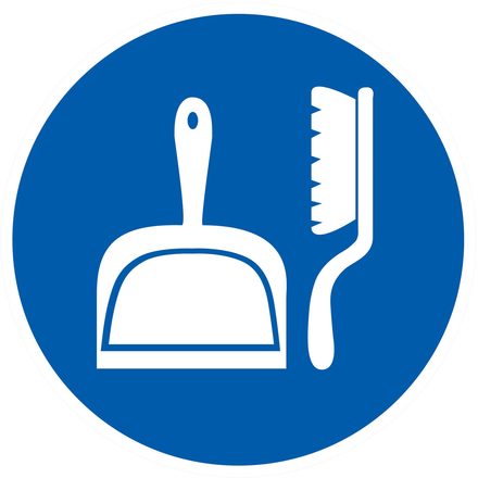 PANNEAU OBLIGATION DE RANGER SON POSTE DE TRAVAIL Ø80MM TALIAPLAST - 724557