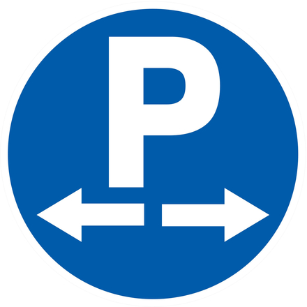 PANNEAU PARKING DANS LES DEUX SENS Ø80MM TALIAPLAST - 724575