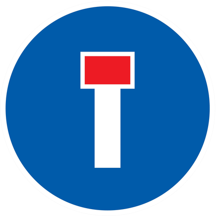 PANNEAU VOIE SANS ISSUE Ø80MM TALIAPLAST - 724587
