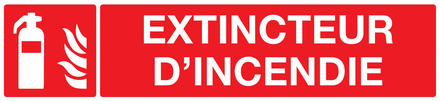 PANNEAU EXTINCTEUR D'INCENDIE 330X75MM TALIAPLAST - 725101