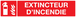 PANNEAU EXTINCTEUR D'INCENDIE 330X75MM TALIAPLAST - 725101