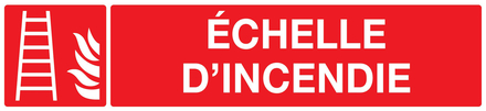 PANNEAU ECHELLE D'INCENDIE 330X75MM TALIAPLAST - 725102