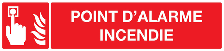 PANNEAU POINT D'ALARME INCENDIE 330X75MM TALIAPLAST - 725103