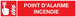 PANNEAU POINT D'ALARME INCENDIE 330X75MM TALIAPLAST - 725103