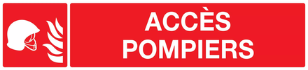 PANNEAU ACCES POMPIERS 330X75MM TALIAPLAST - 725105