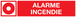 PANNEAU ALARME INCENDIE 330X75MM TALIAPLAST - 725106