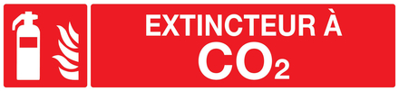 PANNEAU EXTINCTEUR A CO2 330X75MM TALIAPLAST - 725107