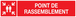 PANNEAU POINT DE RASSEMBLEMENT (INCENDIE) 330X75MM TALIAPLAST - 725111