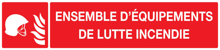 PANNEAU EQUIPEMENTS DE LUTTE CONTRE L'INCENDIE 330X75MM TALIAPLAST - 725112