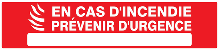 PANNEAU EN CAS D'ACCIDENT PREVENIR D'URGENCE 330X75MM TALIAPLAST - 725122