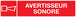 PANNEAU AVERTISSEUR SONORE 330X75MM TALIAPLAST - 725127