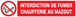 PANNEAU INTERDICTION DE FUMER CHAUFFERIE AU MAZOUT 330X75MM TALIAPLAST - 725223