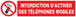 Panneau adhésif INTERDICTION D'ACTIVER DES TELEPHONES MOBILES 330x75mm TALIAPLAST - 725233
