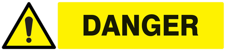 Panneau adhésif DANGER 330X75MM TALIAPLAST - 725304