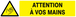 Danger, attention a vos mains 330x75mm TALIAPLAST - 725311