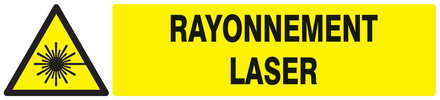 Panneau adhésif DANGER, RAYONNEMENT LASER 330X75MM TALIAPLAST - 725316