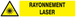 Panneau adhésif DANGER, RAYONNEMENT LASER 330X75MM TALIAPLAST - 725316