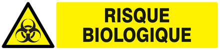 PANNEAU DANGER, RISQUE BIOLOGIQUE 330X75MM TALIAPLAST - 725317