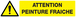 PANNEAU ATTENTION PEINTURE FRAICHE 330X75MM TALIAPLAST - 725334