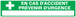 PANNEAU EN CAS D'ACCIDENT PREVENIR D'URGENCE 330X75MM TALIAPLAST - 725412