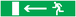 PANNEAU EVACUATION VERS SORTIE GAUCHE 330X75MM TALIAPLAST - 725423