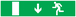 PANNEAU EVACUATION SORTIE BAS GAUCHE 330X75MM TALIAPLAST - 725425
