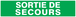 PANNEAU SORTIE DE SECOURS 330X75MM TALIAPLAST - 725432