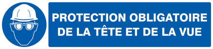 Protection obligatoire tete et vue 330x75mm TALIAPLAST - 725504