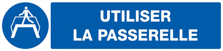 PANNEAU UTILISER LA PASSERELLE 330X75MM TALIAPLAST - 725511