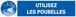 PANNEAU UTILISEZ LES POUBELLES 330X75MM TALIAPLAST - 725512