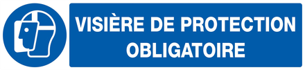 PANNEAU VISIERE DE PROTECTION OBLIGATOIRE 330X75MM TALIAPLAST - 725514