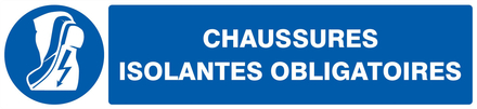 PANNEAU CHAUSSURES ISOLANTES OBLIGATOIRES 330X75MM TALIAPLAST - 725516