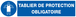 PANNEAU TABLIER DE PROTECTION OBLIGATOIRE 330X75MM TALIAPLAST - 725521