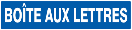 Panneau adhésif BOITE AUX LETTRES 330X75MM TALIAPLAST - 725609
