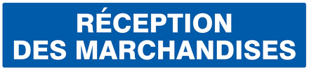 Panneau adhésif RECEPTION DES MARCHANDISES 330X75MM TALIAPLAST - 725625
