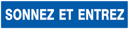 PANNEAU SONNEZ ET ENTREZ 330X75MM TALIAPLAST - 725631