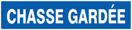 Panneau adhésif CHASSE GARDEE 330X75MM TALIAPLAST - 725644