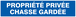 Panneau adhésif PROPRIETE PRIVEE CHASSE GARDEE 330X75MM TALIAPLAST - 725645