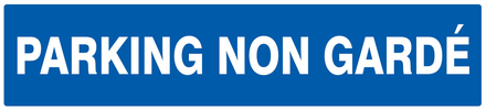 Panneau adhésif PARKING NON GARDE 330X75MM TALIAPLAST - 725646