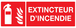 PANNEAU EXTINCTEUR D'INCENDIE 330X120MM TALIAPLAST - 726101