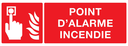 PANNEAU POINT D'ALARME INCENDIE 330X120MM TALIAPLAST - 726103