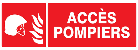 PANNEAU ACCES POMPIERS 330X120MM TALIAPLAST - 726105